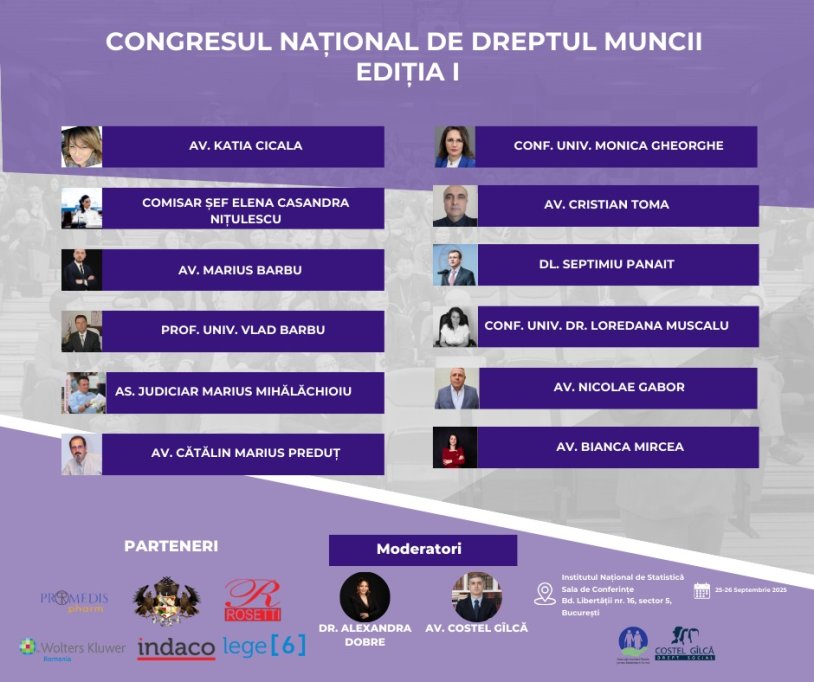 Congresul Național de Dreptul Muncii 2025
