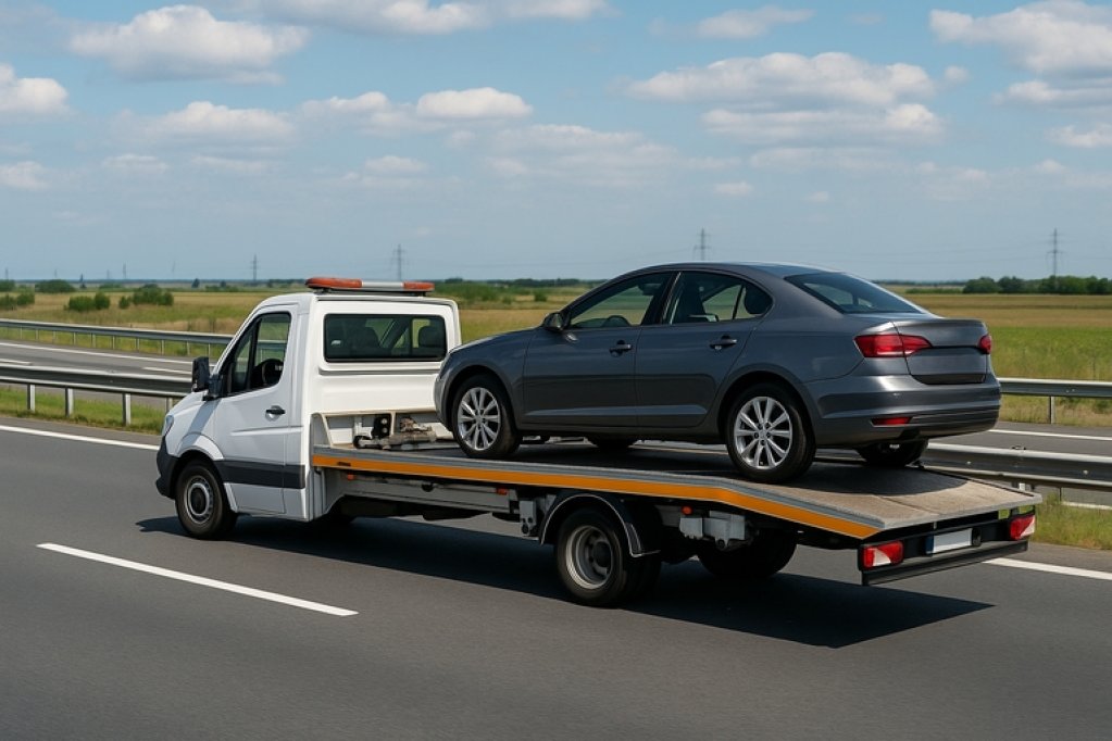 Tractări Auto Autostrada Soarelui, servicii rapide și sigure pe A2, disponibile 24/7