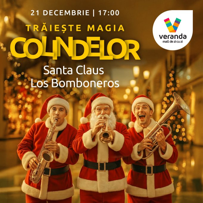 Colinde de Crăciun cu Santa Claus Los Bomboneros