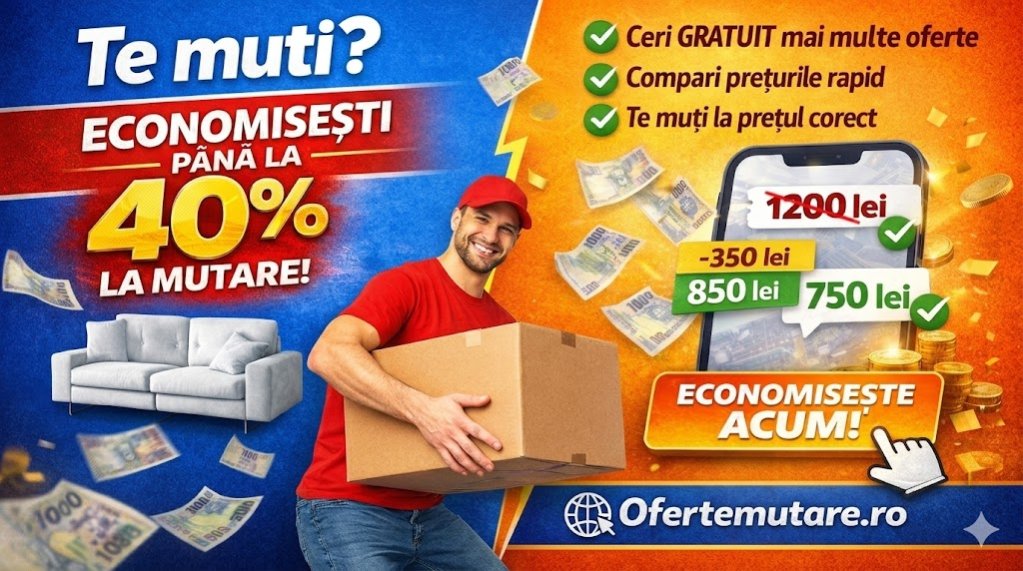 Mutarea într-o locuință nouă: cum se organizează un transport de mobilier fără bătăi de cap