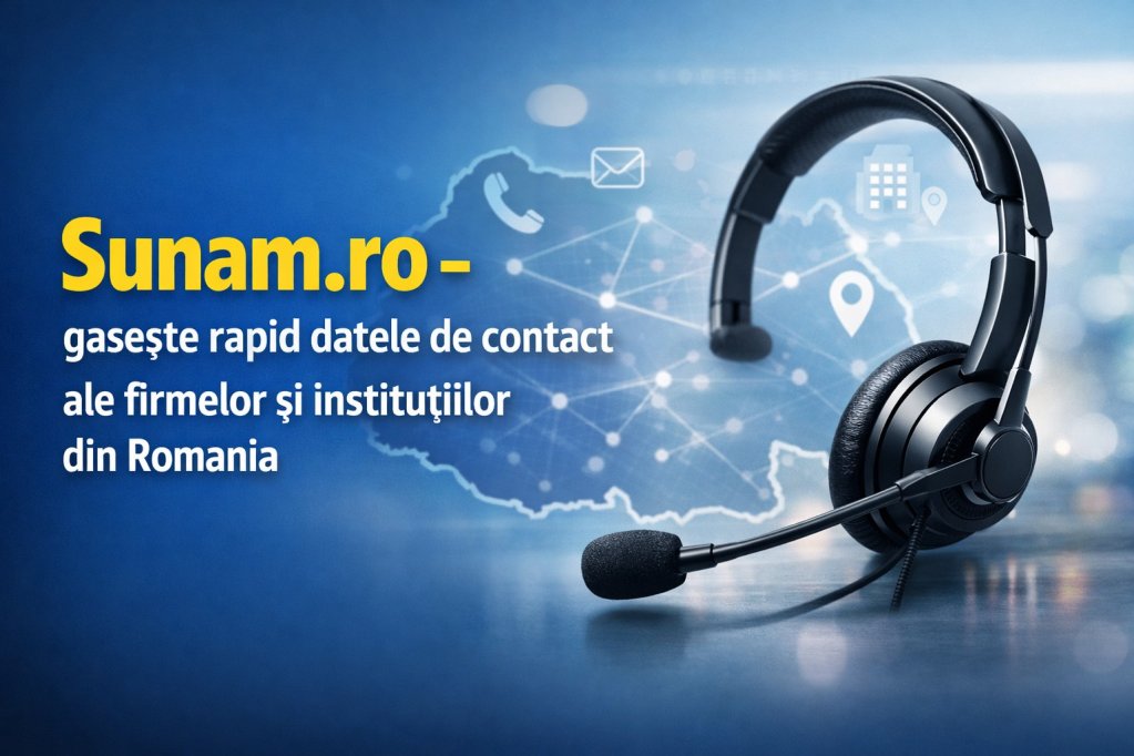 Gata cu căutările inutile! Cu Sunam.ro găsești rapid datele de contact ale firmelor și instituțiilor din România