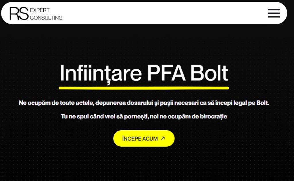 Vrei să-ți înființezi PFA pentru BOLT? Iată un mini-ghid util