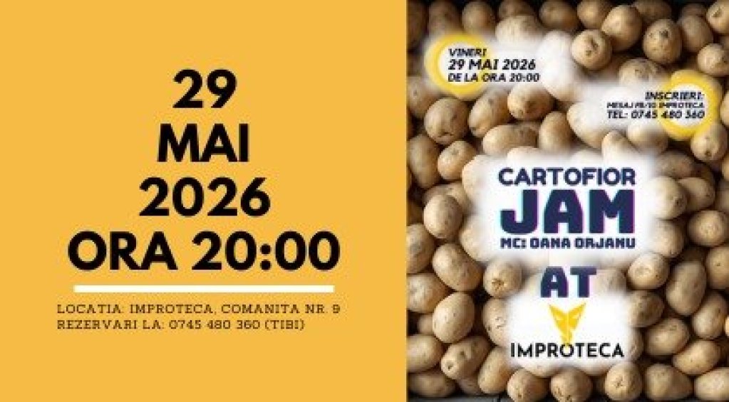 Long form Jam la Improteca ️‍️ Improv Jam VINERI 15 mai 2026