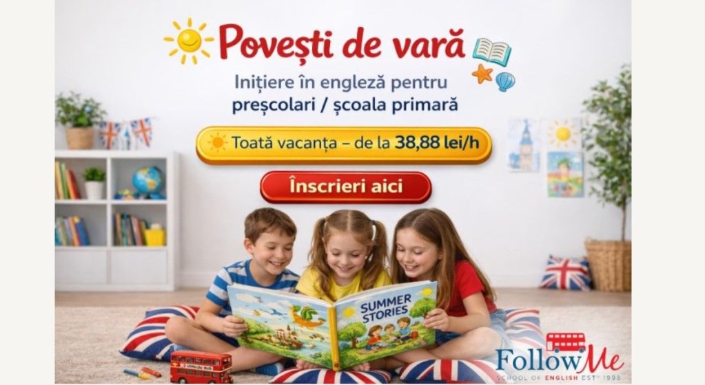Încep înscrierile pentru cursurile de vară 2026 la Școala de engleză FollowMe