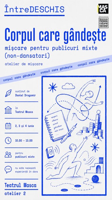 Atelier "Corpul care gândește: mișcare pentru publicuri mixte (non-dansatori)"