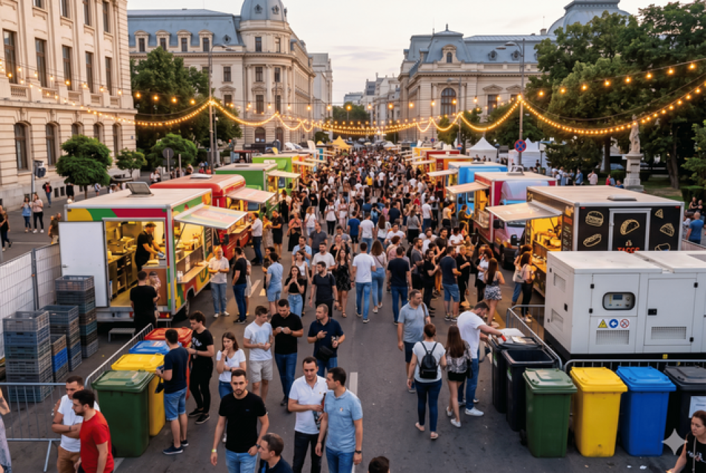 Festivalurile de street food din Capitală: organizare, logistică și provocări de mediu