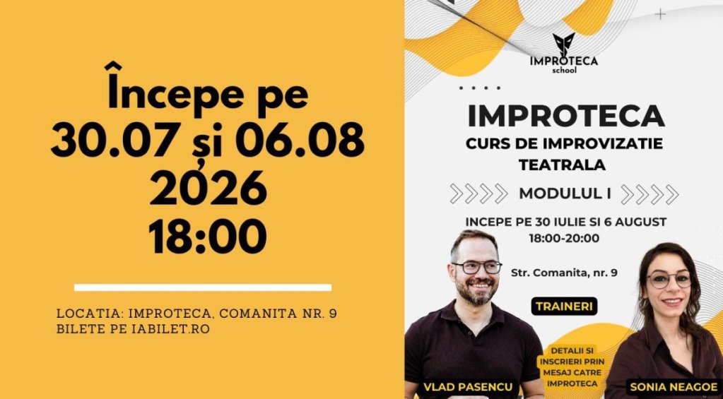 Curs de Improvizație – Modulul I cu Vlad și Sonia