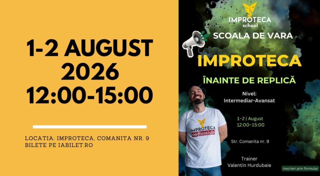 Improteca Summer School – Workshopul 5 – Înainte de replică
