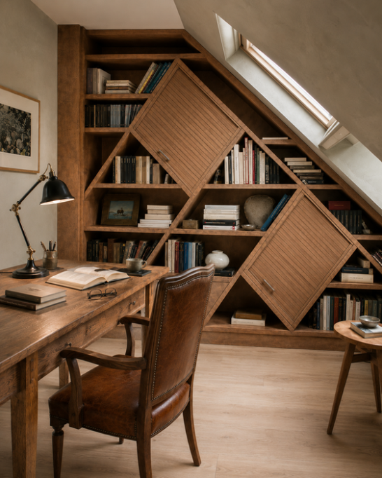 Uși tip rulou RAUVOLET Rehau pentru mobilier în mansardă