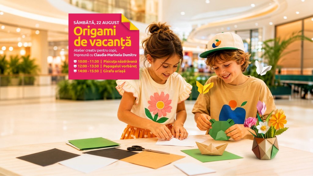Origami de vacanță la Veranda Mall