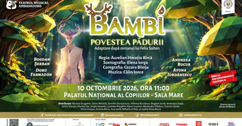 Bambi – Povestea pădurii - Teatrul Muzical Ambasadorii
