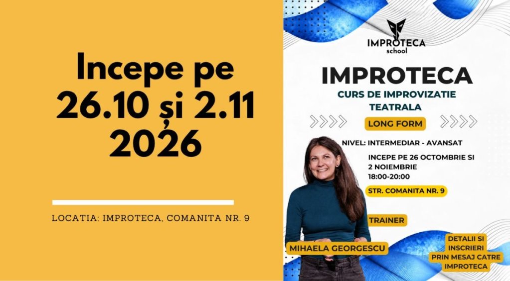 Curs de Long Form – Trainer Mihaela Georgescu